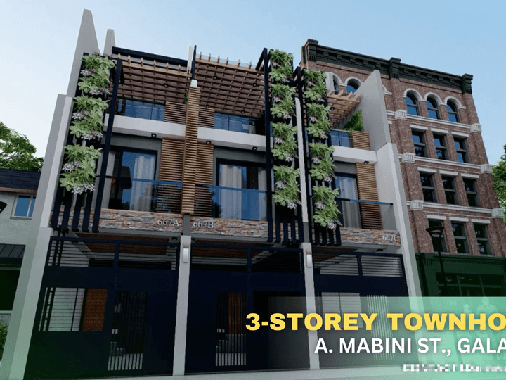 3-4BR 3-STOREY TOWNHOUSE FOR SALE IN GALAS, QUEZON CITY