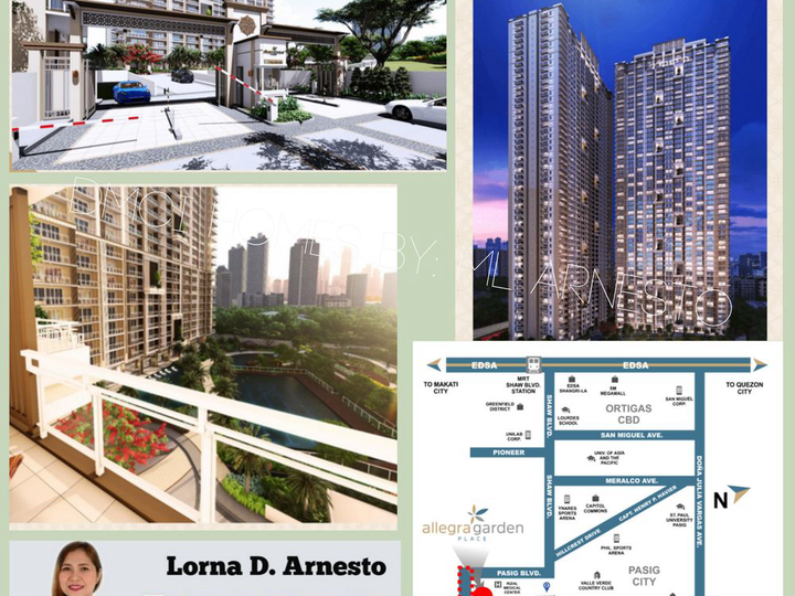 1-Bedroom and Studio Type Condo for Sale in Pasig City