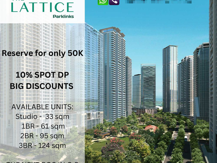 Studio Condo for Sale in The Lattice at Parklinks C-5 Pasig by Ayala