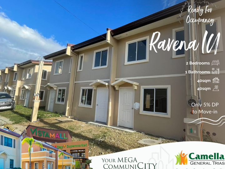 Only 5% Downpayment to Move-in RFO 2 Bedroom in General Trias Cavite