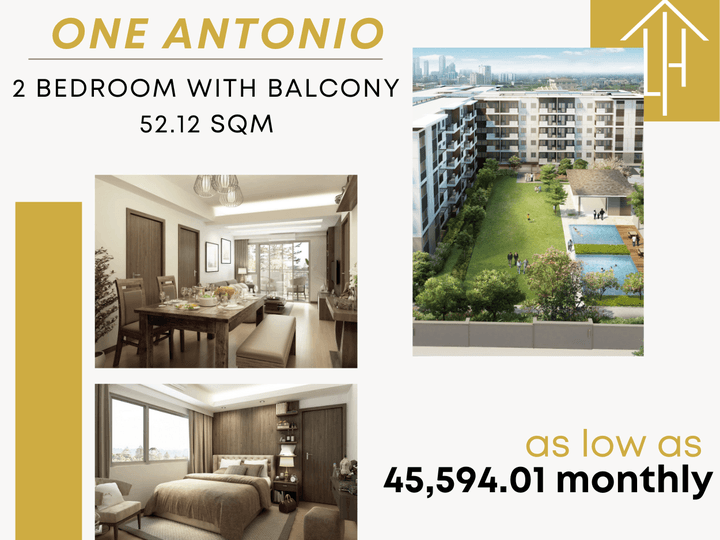 52.12 sqm 2-bedroom Condo For Sale in Makati Metro Manila