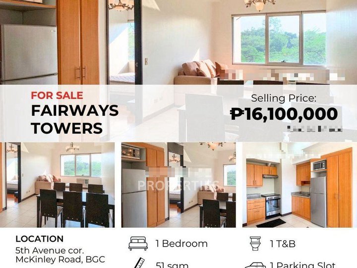 Income Generating BGC 1BR at Fairways Tower, Bonifacio Global City