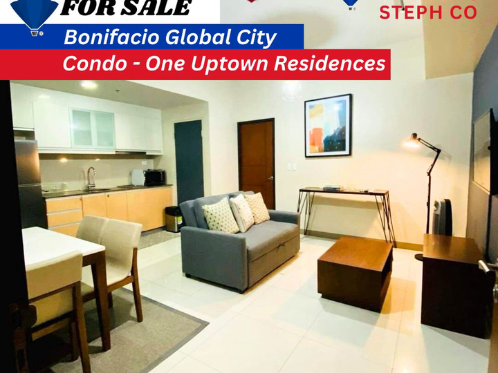 For Sale BGC Condo: One Uptown Residences, Fully Furnished 1 Bedroom