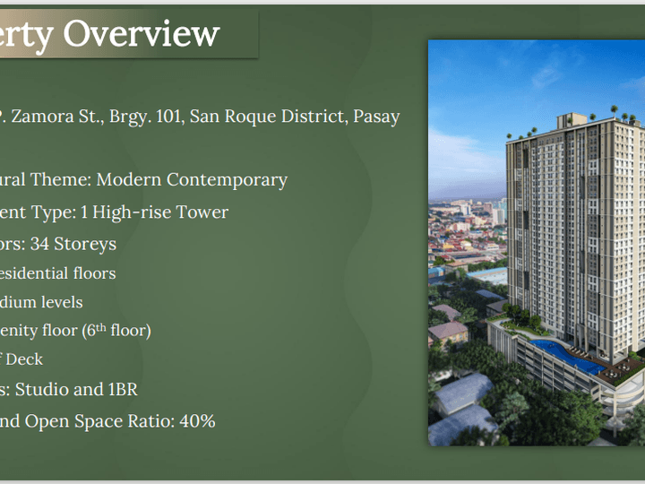 21.50 sqm Studio Condo For Sale in Pasay Metro Manila by DMCI