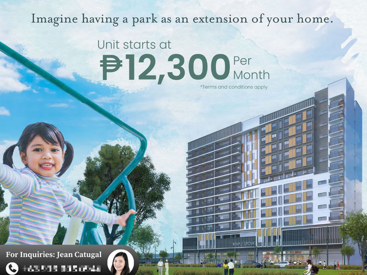 Japandi Parkside Living Condominium | Monthly starts at 12K