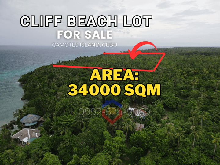 Beach Cliff Lot for Sale Near Santiago Beach - Camotes Island, Cebu