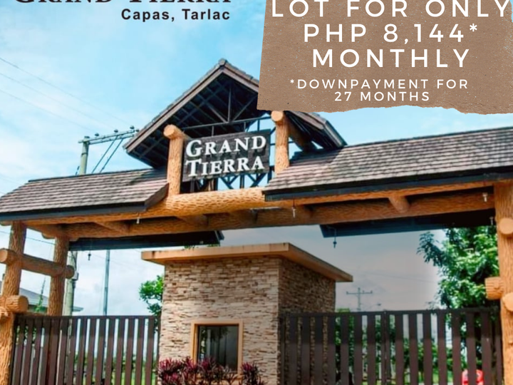 Capas Tarlac Lot for Sale for onlt 8k monthly! Near New Clark Green Ci