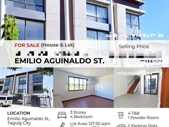 For Sale: 4-Bedroom House at Emilio Aguinaldo St. AFPOVAI - UNIT 1, Taguig