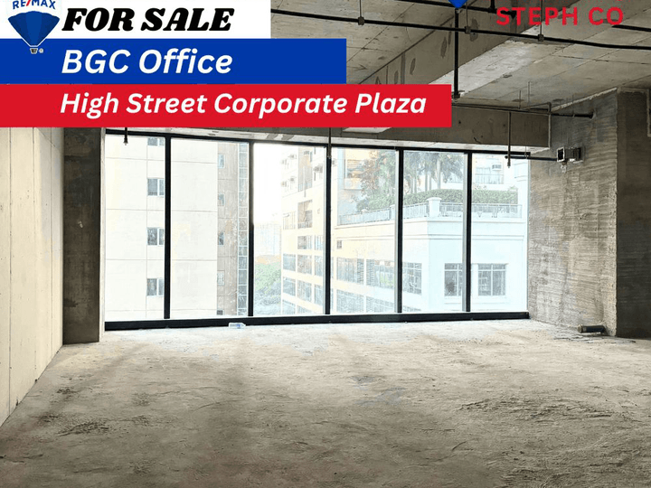 For Sale BGC Office: High Street South Corporate Plaza: 95 sqm Bare