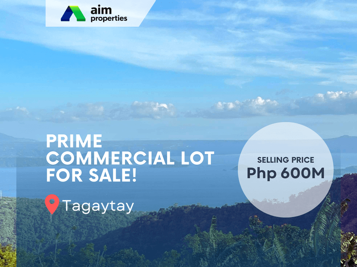 Overlooking Taal Lake Commercial Lot For Sale in Tagaytay Cavite