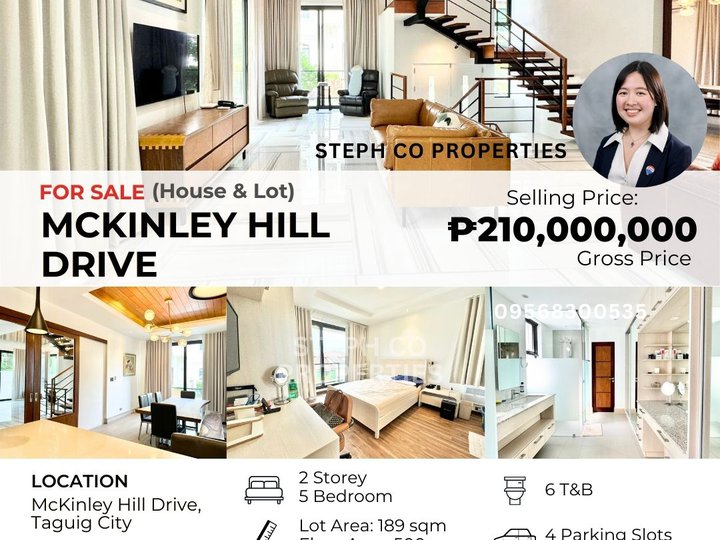 For Sale Taguig Premium House, McKinley Hill Drive 5-Bedroom, Forbes Park, Mahogany, Acacia, AFPOVAI