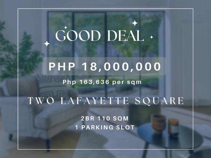 110.00 sqm 2-bedroom Condo For Sale in Makati Metro Manila