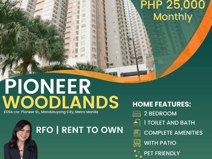 ALONG EDSA 2BR  WITH PATIO AFFORDABLE RENT TO OWN CONDO