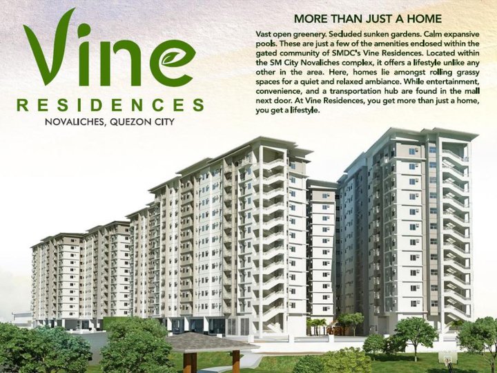 Pre-selling 2 Bedroom w/ Balcony Condo Unit at Vine Residences by SMDC