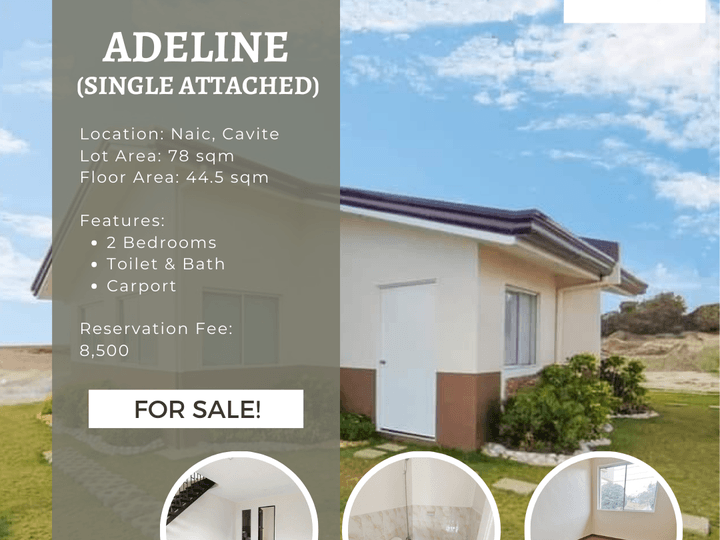 2BR Adeline Single Attached House For Sale in Naic Cavite