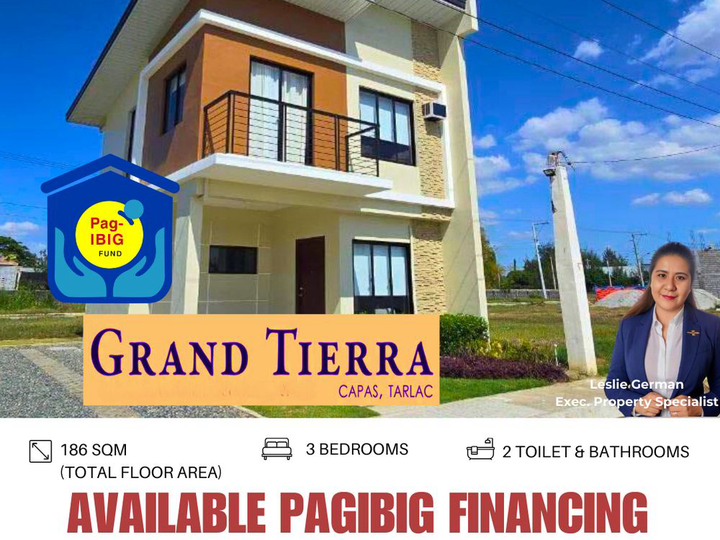 HOUSE AND LOT IN CAPAS, TARLAC | GRAND TIERRA | AVAILABLE PAGIBIG FINANCING | NEAR NEW CLARK CITY