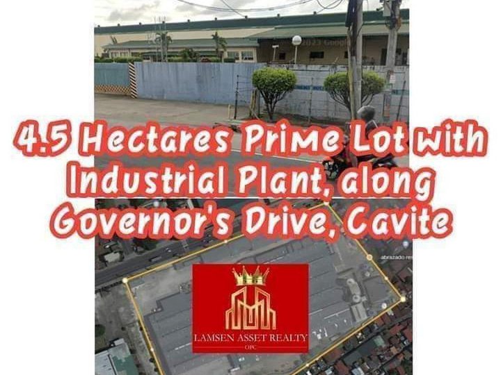 4.5 Hectares Prime Lot with Industrial Plant Located in Carmona,Cavite