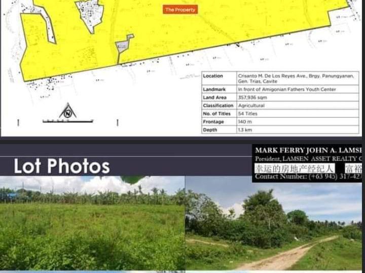 35 Hectares Prime Vacant Lot in General Trias Cavite