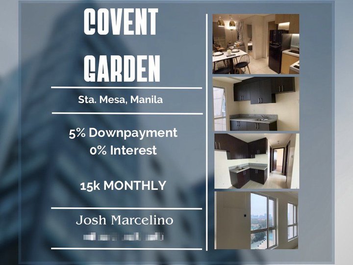 CONDO IN MANILA-RENT TO OWN-5% (181k) DP- MOVE IN AGAD-10k monthly