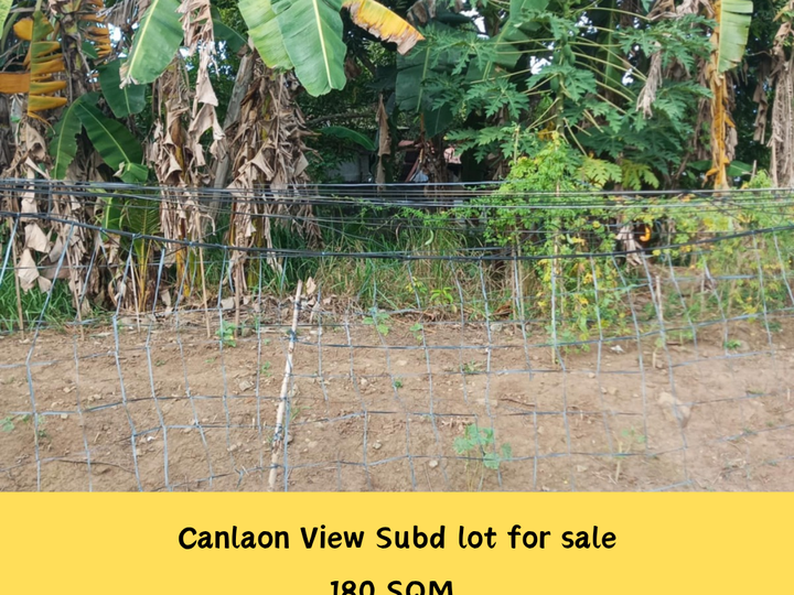 180 SQM Residential Lot in Canlaon View Subd