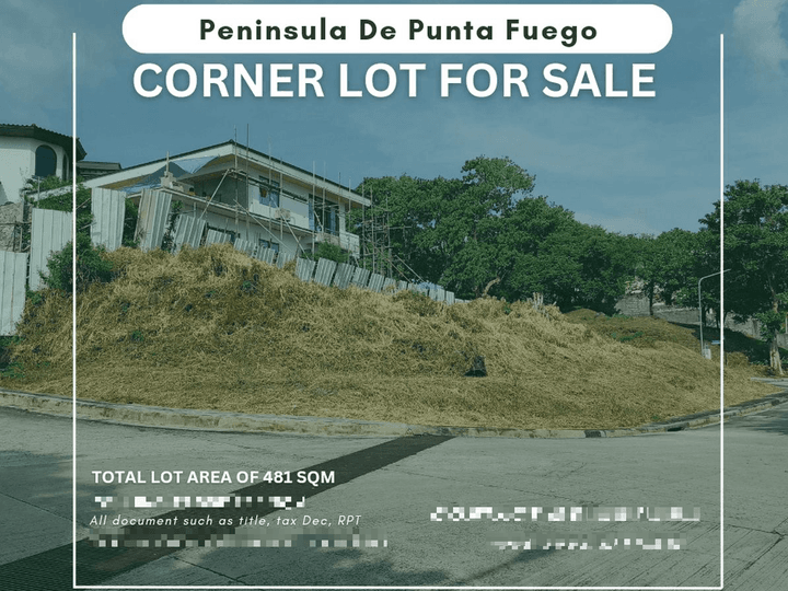 PENINSULA FUEGO PRIME CORNER LOT FOR SALE