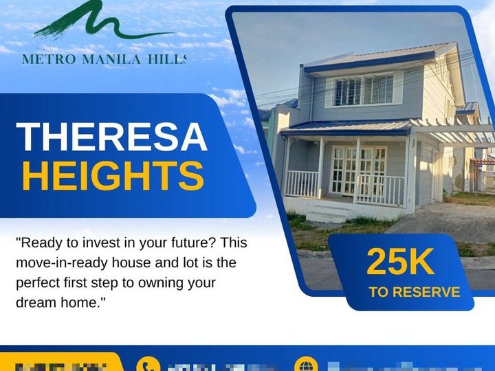 Ready For Occupancy 2- bedroom Single Attached House For Sale in Rodriquez Rizal
