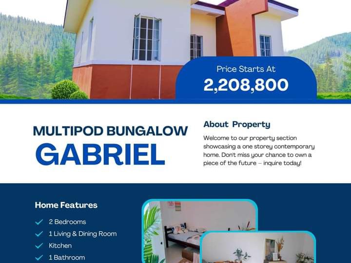 Multipod Bungalow 2bedroom at de ocampo Trece Martirez cavite