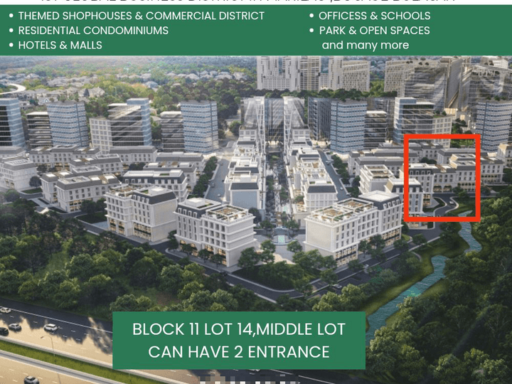 SHOPHOUSE LOT in the Risng BGC of the North