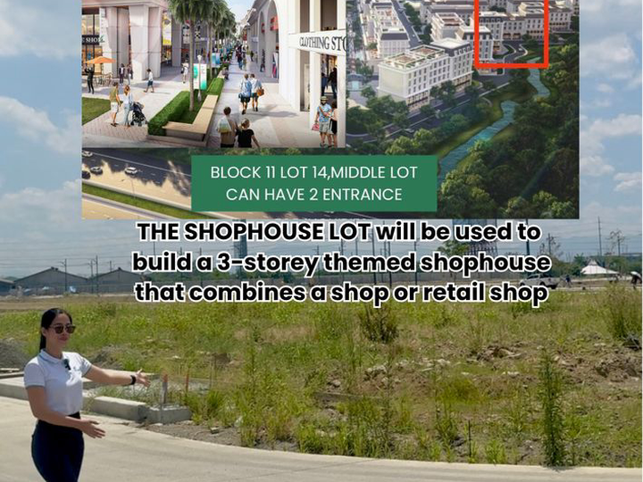 SHOP HOUSE LOT, CAN BE BUILD UP TO 3 STORY BUILDING