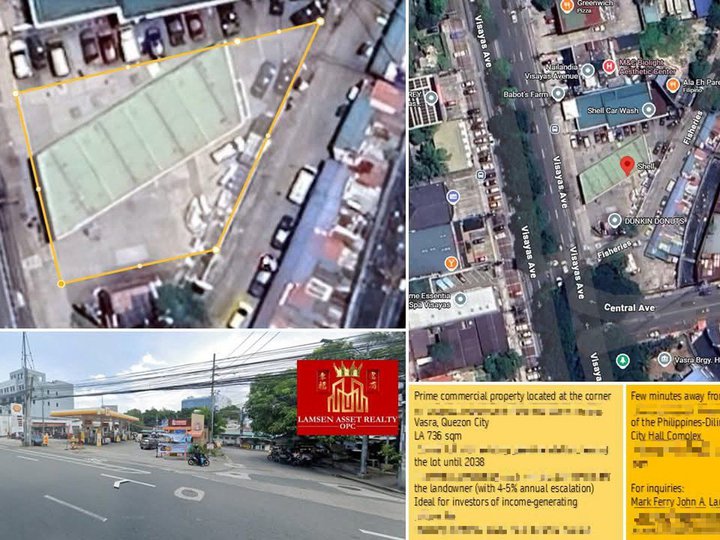 Visayas Avenue, Quezon City Commercial Lot with Income For Sale