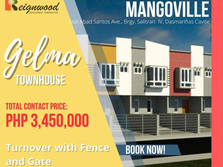 2-STOREY TOWNHOUSE WITH FENCE AND GATE IN DASMARINAS CAVITE