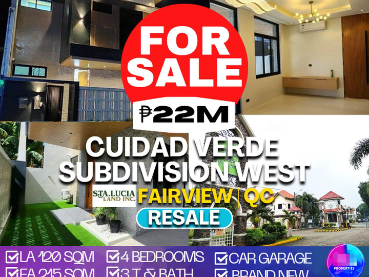 House and Lot Cuidad Verde Subdivision West Fairview QC. 2 Storey 4 Bedrooms