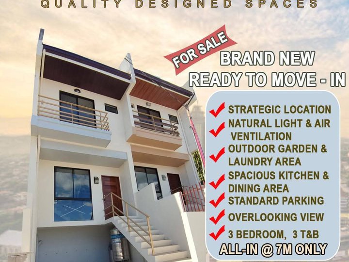 Ready For Occupancy 3-bedroom Townhouse For Sale in Cebu City