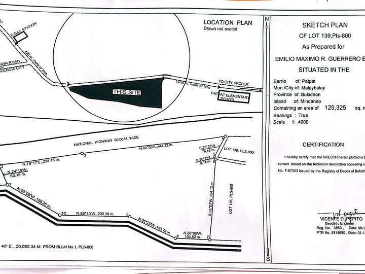 Agro industrial land