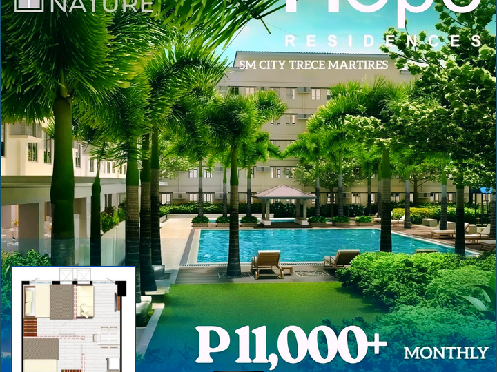 RFO HOPE RESIDENCES 1-bedroom Residential Condo Rent-to-own in Trece Martires Cavite