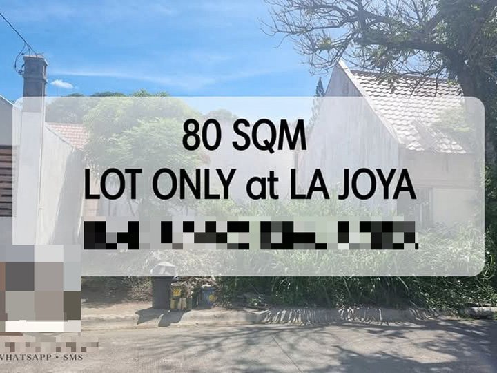 80 sqm Below Market Value Lot Only in La Joya Balibago Sta. Rosa Laguna