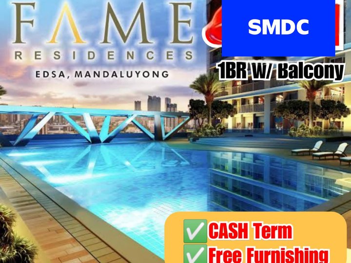 For Sale 1BR w/ Balcony Fame Residences (EDSA, Mandaluyong