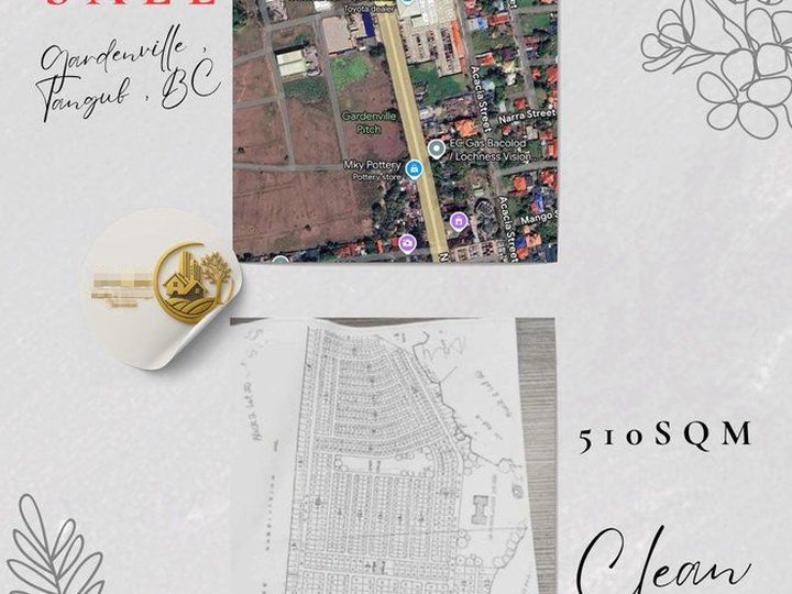510sqm Lot Only For Sale - Gardenville Subd Tangub Bacolod City Neg Occ INVEST NOW