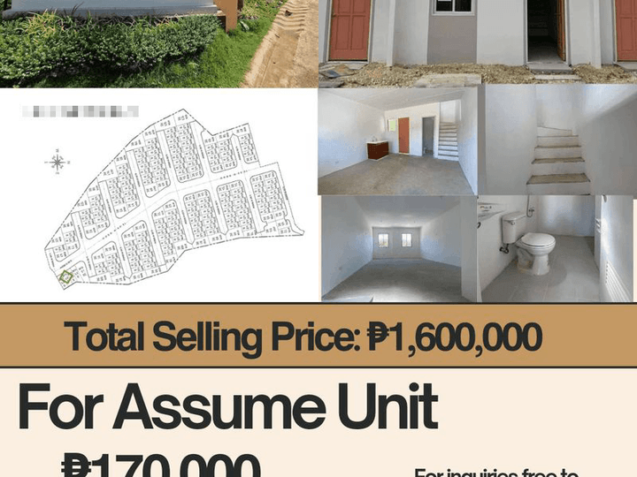 FOR ASSUME TOWNHOUSE : 170,000 TURN OVER UNIT THIS COMING DECEMBER 2024