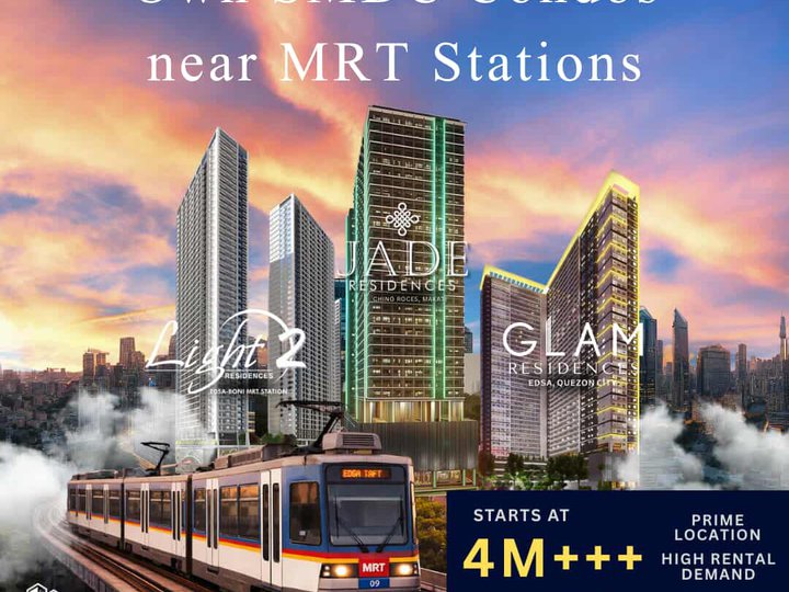 4M SPOT CASH TERM (ALONG EDSA and Key Areas) 1 bedroom