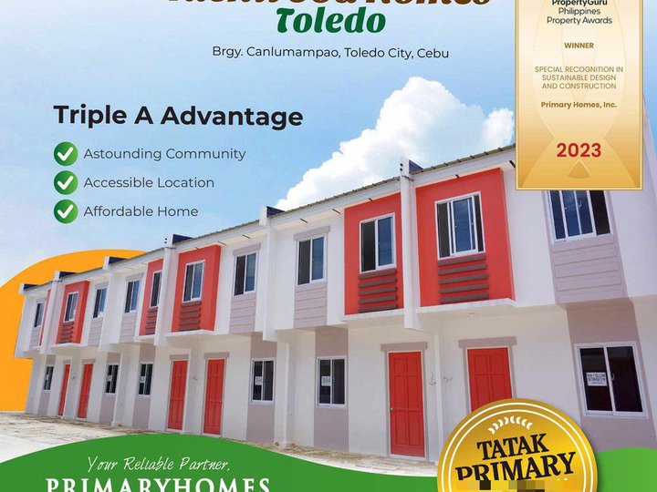 2-bedroom Rowhouse For Sale thru Pag-IBIG in Toledo Cebu