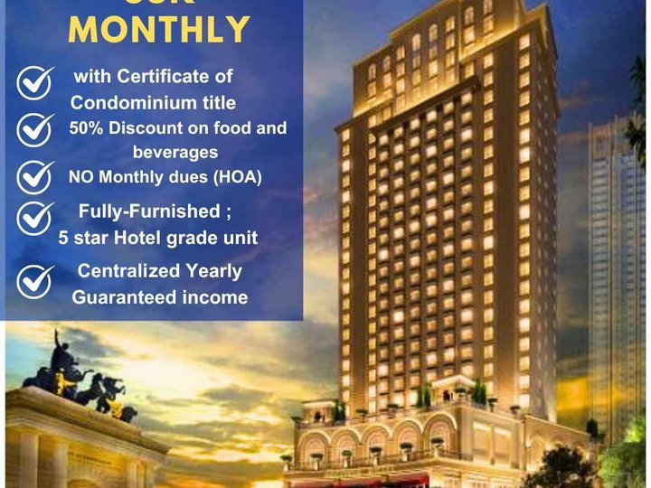 108.00 sqm 2-bedroom Condotel For Sale in Pasig