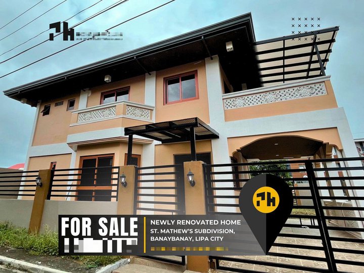 Newly Renovated Single Detached House For Sale in Lipa Batangas