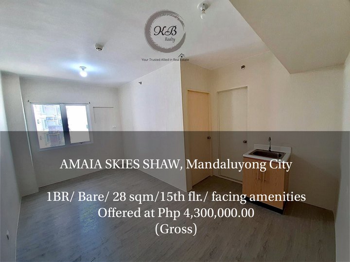 RFO 1BR for sale at Amaia Skies Shaw Mandaluyong