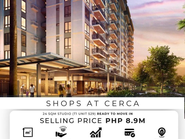 Rush Sale Ready To Move-In Studio Condos 24 SQM  Near Alabang Town Center