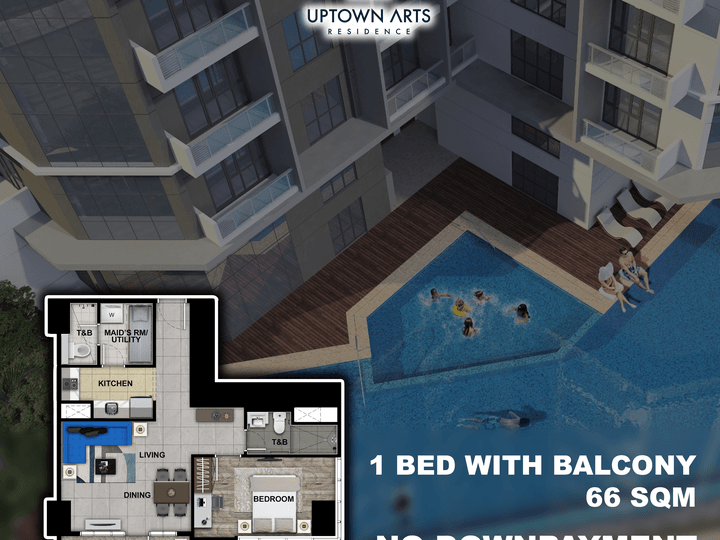 65.00 sqm 1-bedroom Condo For Sale Uptown Arts Bgc Taguig Megaworld