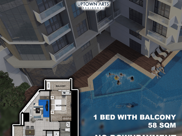 58.00 sqm 1-bedroom Condo For Sale Uptown Arts Bgc Taguig Megaworld