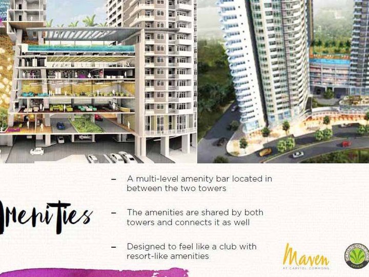 Maven at Capital Commons 1Br No DP 60k/month
