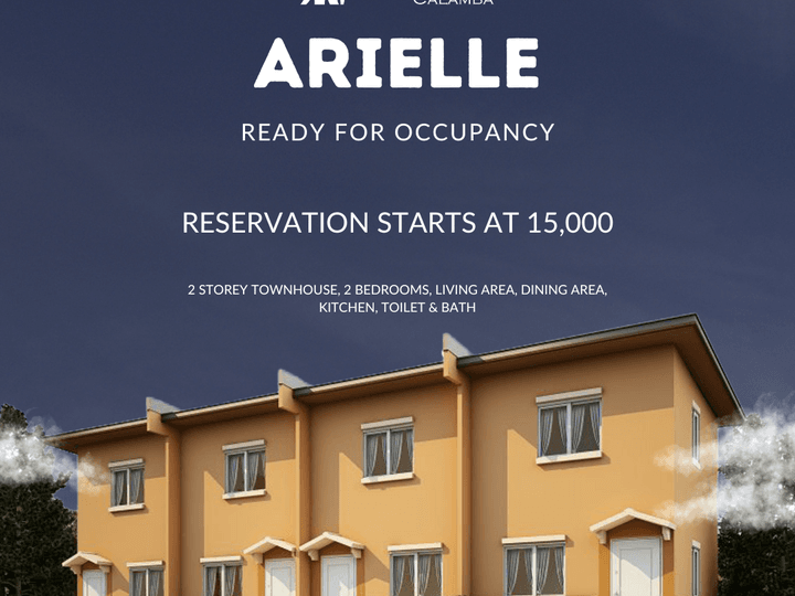 Arielle - 2 Bedroom Townhouse For Sale in Palo Alto, Calamba, Laguna