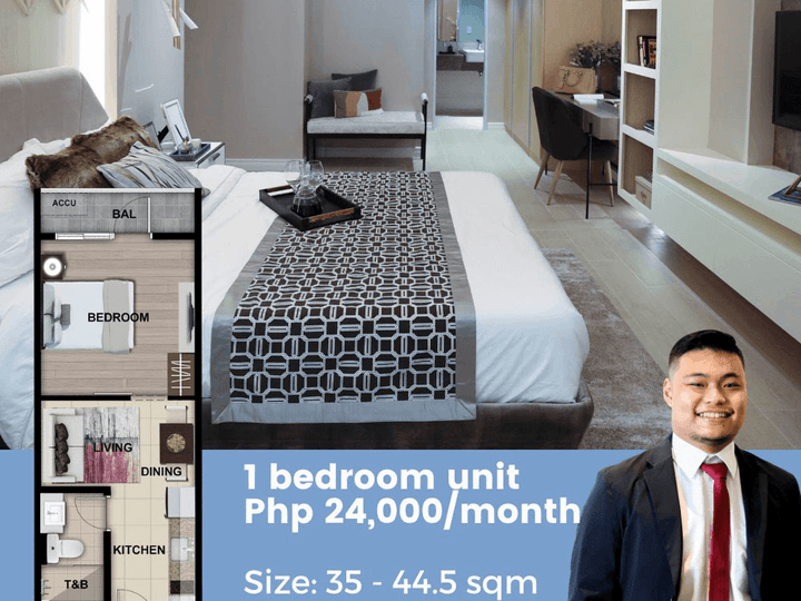 Pre-selling 38.50 sqm 1-bedroom Condo For Sale